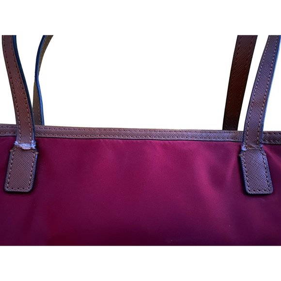 Michael Kors KEMPTON Red Polyester Zippered Tote - Picture 7 of 7